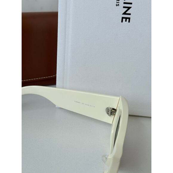 NEW Celine CL40282U Triomphe XL White Gold Sunglasses main image 5